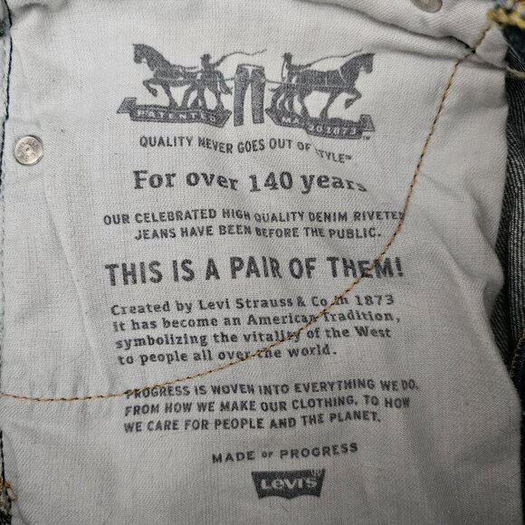 Levi's Straight Fit Men's Rare Registered Red Tag Denim Jeans 30X30 - Picture 3 of 11